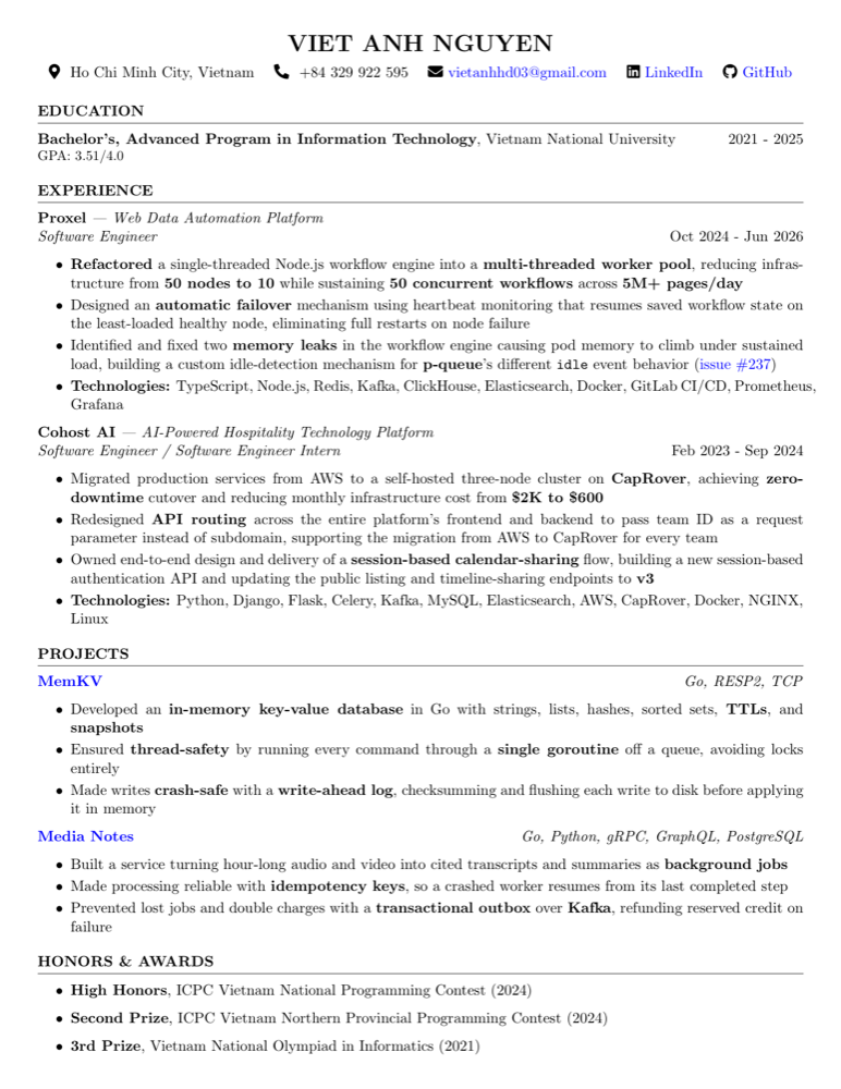 Resume preview — Nolan Nguyen